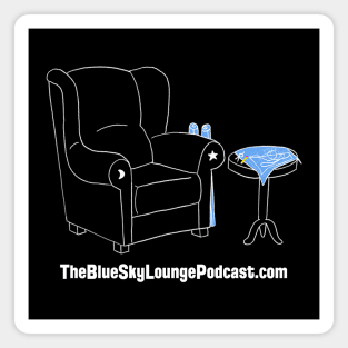 The Blue Sky Lounge - Dark Background Magnet